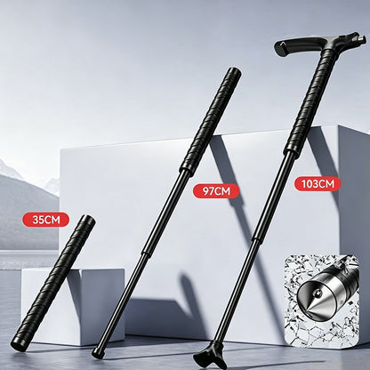 2-in-1 Multifunctional Trekking Pole with Portable Baton