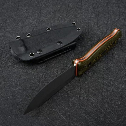 BM15002 Green Handle Patterned Outdoor Portable Knife