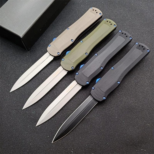 BM3400 G10 Composite Handle with Titanium Matte Finish for Outdoor Portable Knife