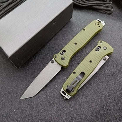 BM537GY Aluminum Alloy CPM-3v Surface Anti-scratch Coating Outdoor Folding Knife