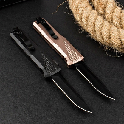 BM4600 T6 Aluminum Alloy Anodized Black Outdoor Portable Knife