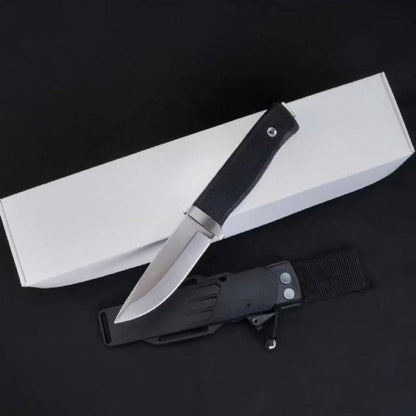 Powder Steel with Thermoplastic TPR Handle Outdoor Knife