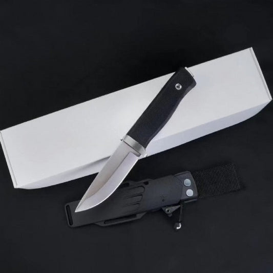 Powder Steel with Thermoplastic TPR Handle Outdoor Knife