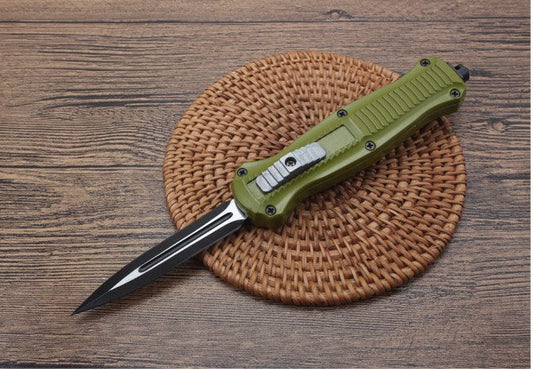 BM3300 Small Green Handle Aluminum Alloy Outdoor Portable Knife