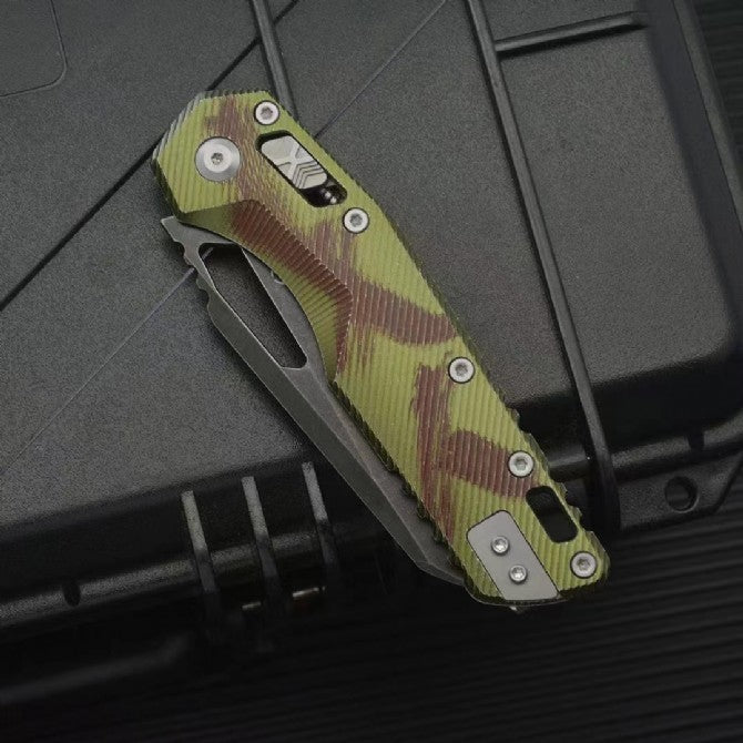 MT Aluminum Alloy M390MK Outdoor Dark Green Folding Knife