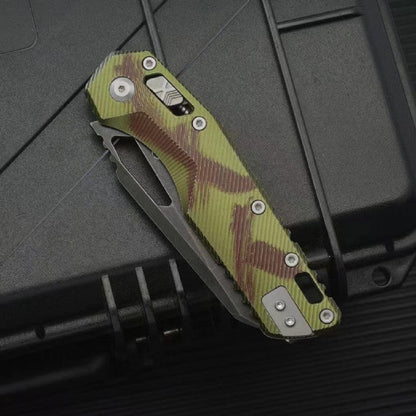 MT Aluminum Alloy M390MK Outdoor Dark Green Folding Knife