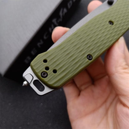 BM537GY Aluminum Alloy CPM-3v Surface Anti-scratch Coating Outdoor Folding Knife