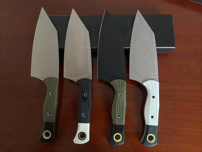 Close-up of the CPM-154 satin blade on the 4010BK-01 knife