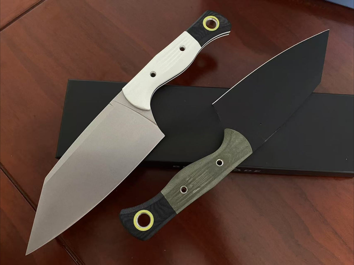 G10 handle grip detail of the 4010BK-01 outdoor knife