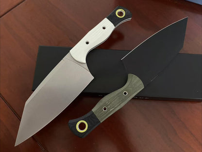 G10 handle grip detail of the 4010BK-01 outdoor knife