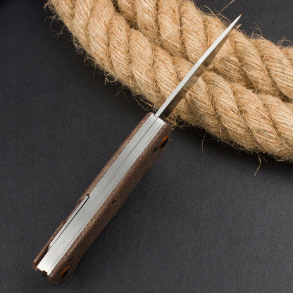 BM317 Portable Brown Linen Multifunctional Outdoor Knife