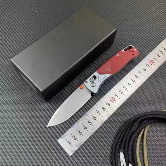BM535-09 Red Aviation Aluminum G10 Outdoor Folding Knife