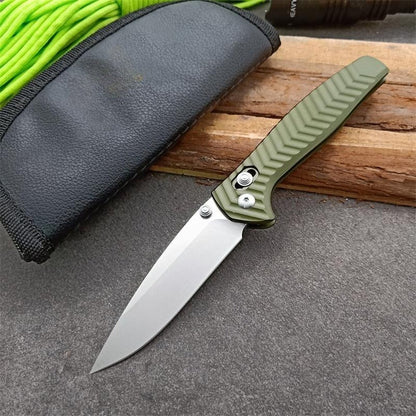 BM781 Green D2 Steel Folding Outdoor Knife