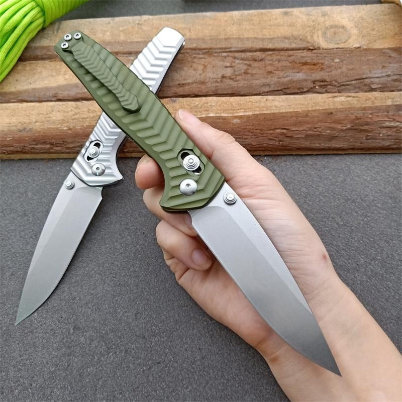 BM781 Green D2 Steel Folding Outdoor Knife