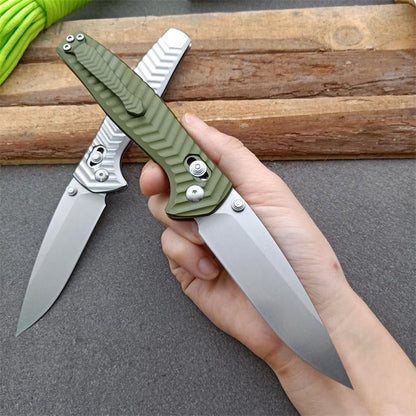 BM781 Green D2 Steel Folding Outdoor Knife