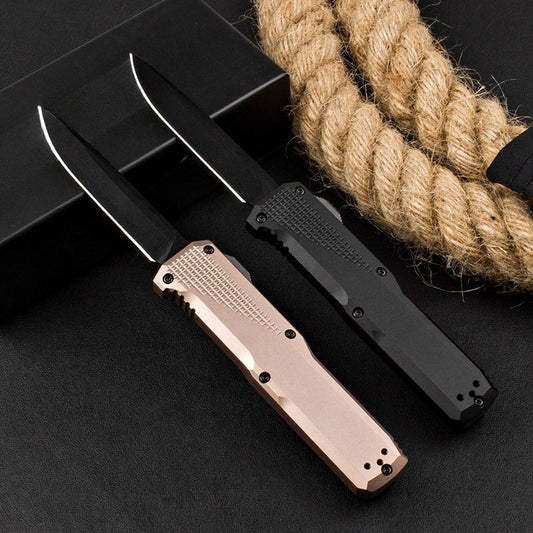 BM4600 T6 Aluminum Alloy Anodized Black Outdoor Portable Knife