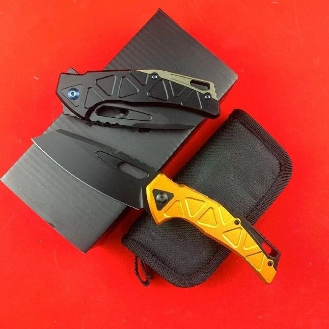 FX552 Black Titanium Coated Aviation Aluminum Handle Outdoor Folding Knife