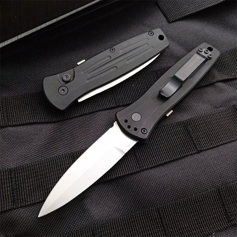 BM3551 Black Stonewashed 154CM Steel Outdoor Folding Knife