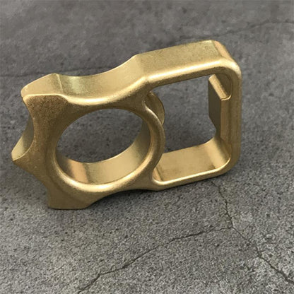 GOODEDC Stonewashed Brass Bottle Opening EDC Keychain Tool