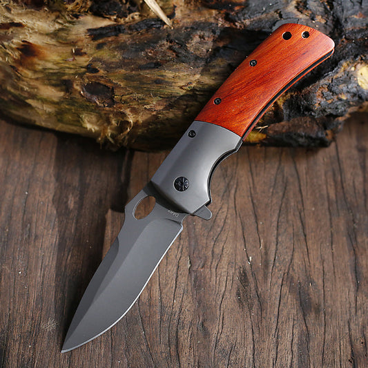 Outdoor Folding EDC Pocket Tool with Gray Titanium Plating Surface