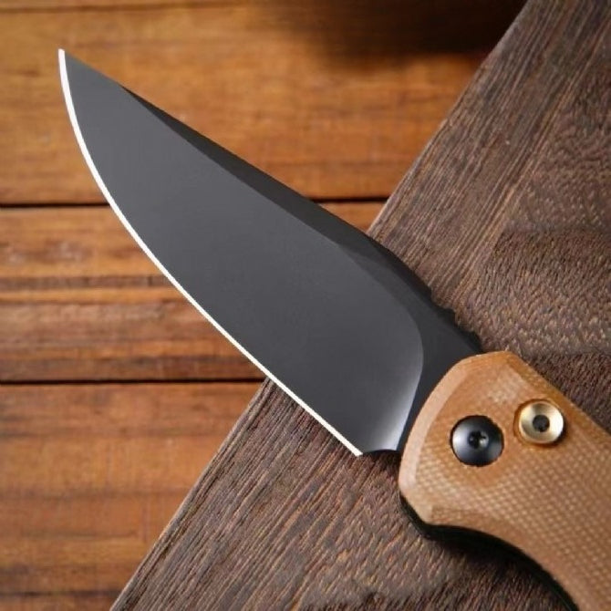 ZT0512 Stylish Brown Handle Outdoor Portable Knife