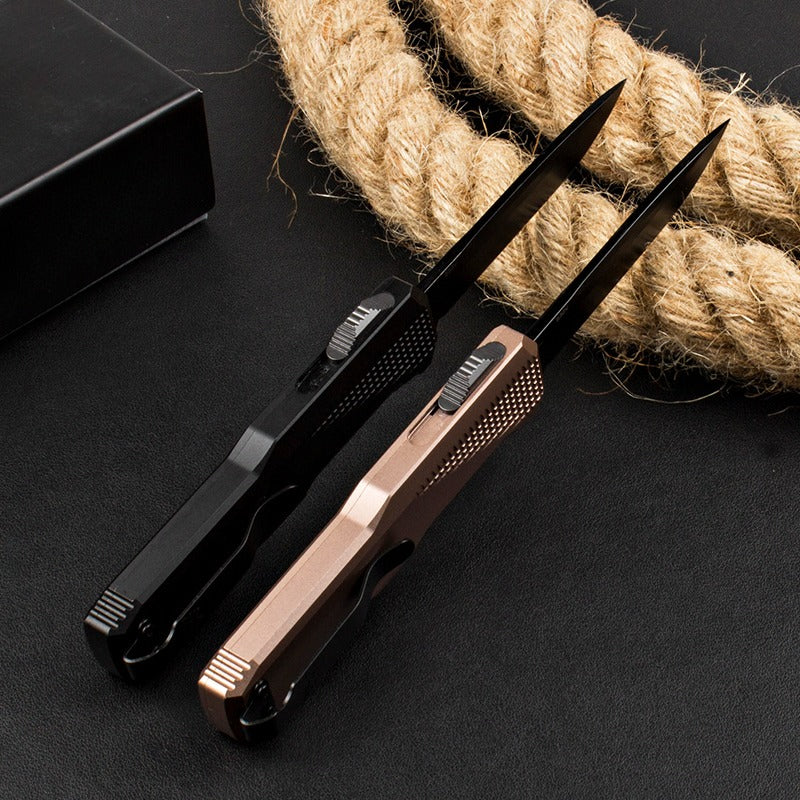 BM4600 T6 Aluminum Alloy Anodized Black Outdoor Portable Knife