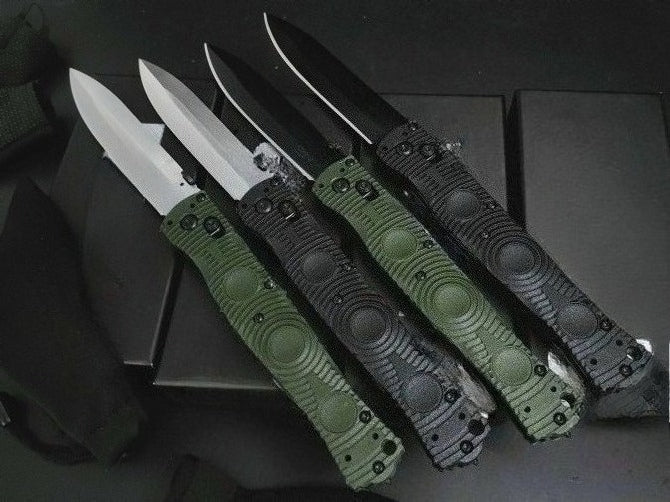 BM391 Nylon Fiberglass Plastic Handle D2 Steel Outdoor Folding Knife