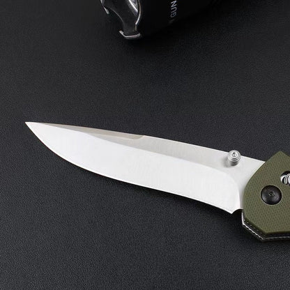 BM710D G10410 Stainless Steel Lined Outdoor Folding Knife