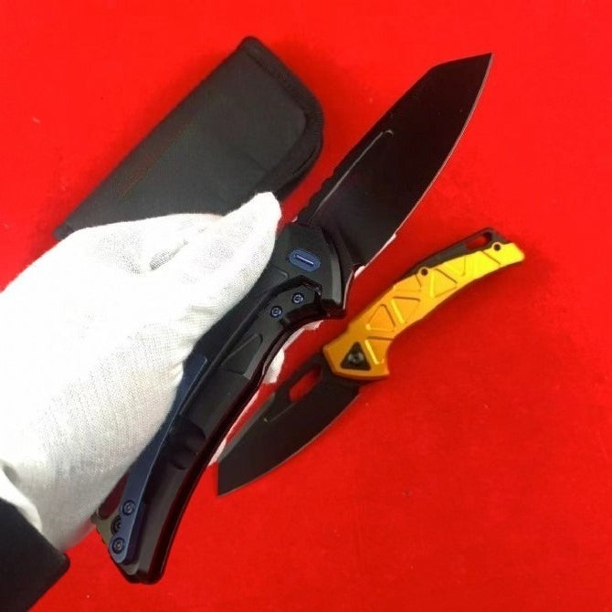 FX552 Black Titanium Coated Aviation Aluminum Handle Outdoor Folding Knife