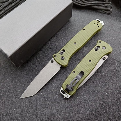 BM537GY Aluminum Alloy CPM-3v Surface Anti-scratch Coating Outdoor Folding Knife