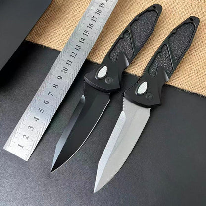 Damascus Steel-clad Aluminum Alloy Handle Outdoor Portable Knife