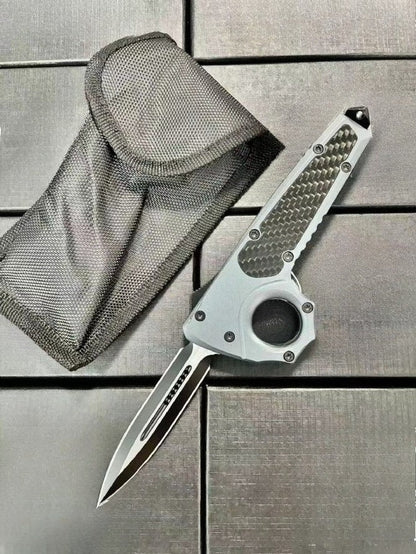 MT Zinc Alloy Carbon Brazing Material Single-Hole Outdoor Portable Knife
