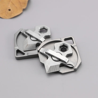 Titanium Alloy Mini Multi-function Keychain Backpack EDC Tool