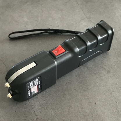 Single black 60000K 928 device side view on gray concrete