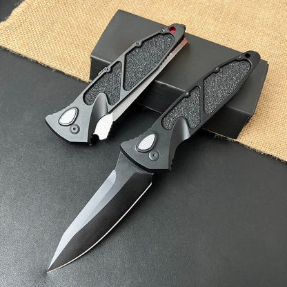 Damascus Steel-clad Aluminum Alloy Handle Outdoor Portable Knife