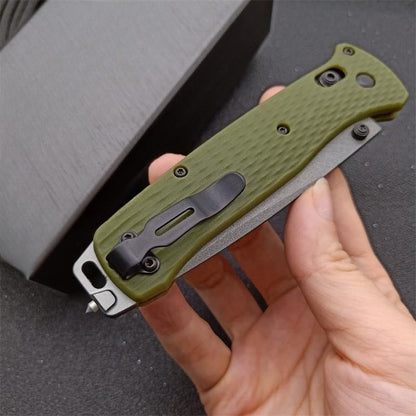 BM537GY Aluminum Alloy CPM-3v Surface Anti-scratch Coating Outdoor Folding Knife