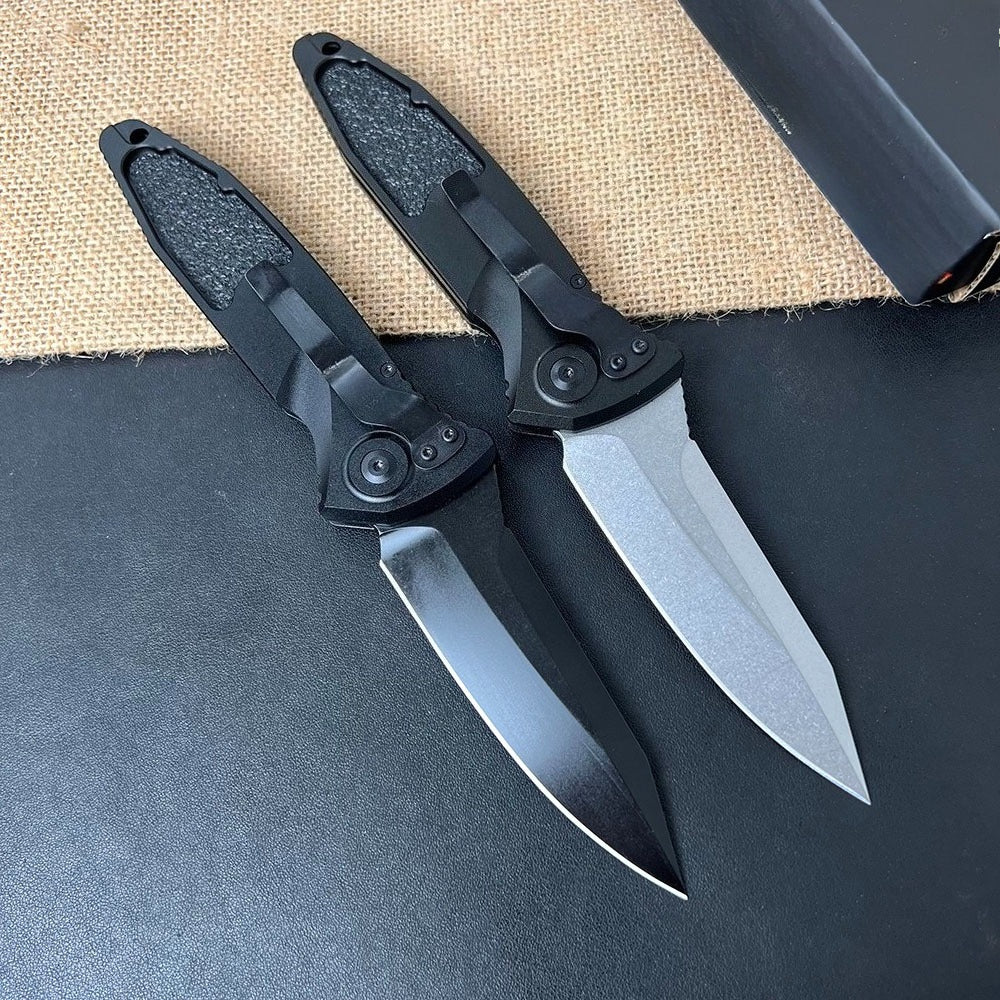 Damascus Steel-clad Aluminum Alloy Handle Outdoor Portable Knife