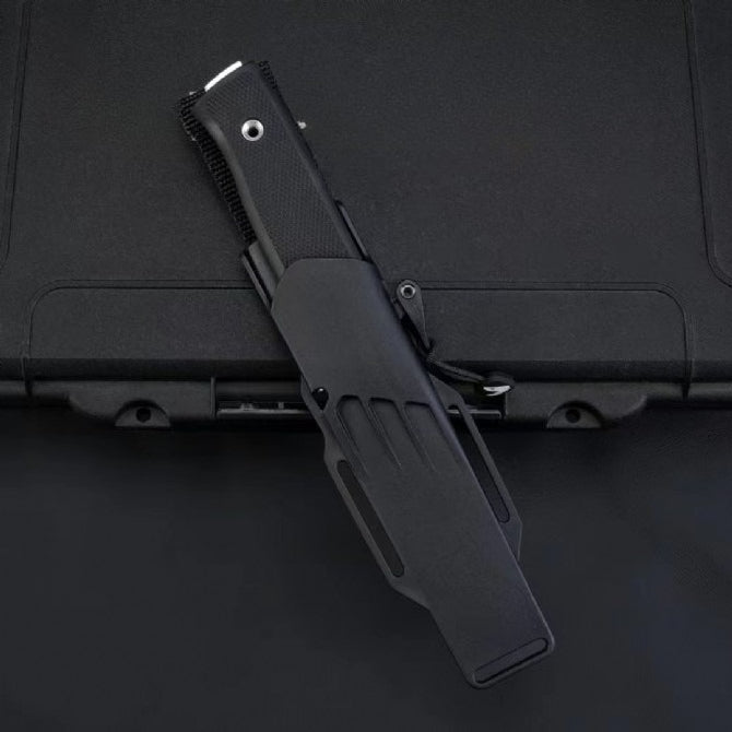 Powder Steel with Thermoplastic TPR Handle Outdoor Knife