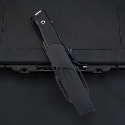 Powder Steel with Thermoplastic TPR Handle Outdoor Knife
