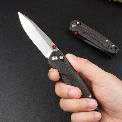 BM485 Carbon Fiber Handle D2 Outdoor Folding Knife
