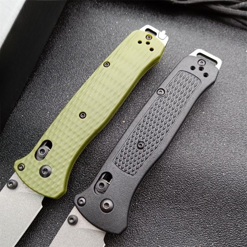BM537GY Aluminum Alloy CPM-3v Surface Anti-scratch Coating Outdoor Folding Knife