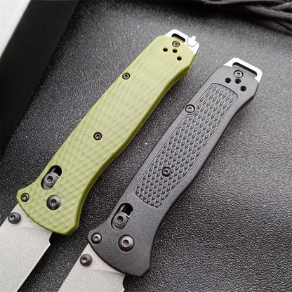 BM537GY Aluminum Alloy CPM-3v Surface Anti-scratch Coating Outdoor Folding Knife