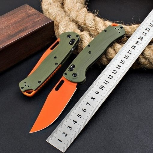 BM15535 Green G10 Handle Outdoor Folding Knife