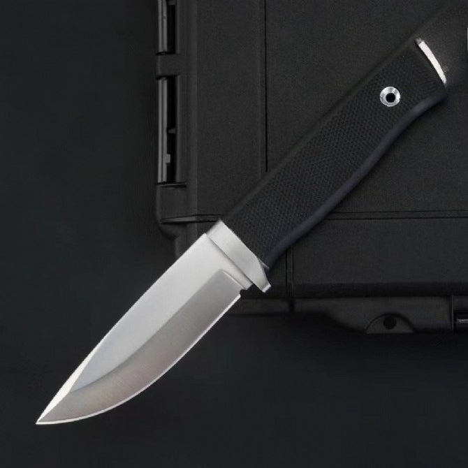 Powder Steel with Thermoplastic TPR Handle Outdoor Knife