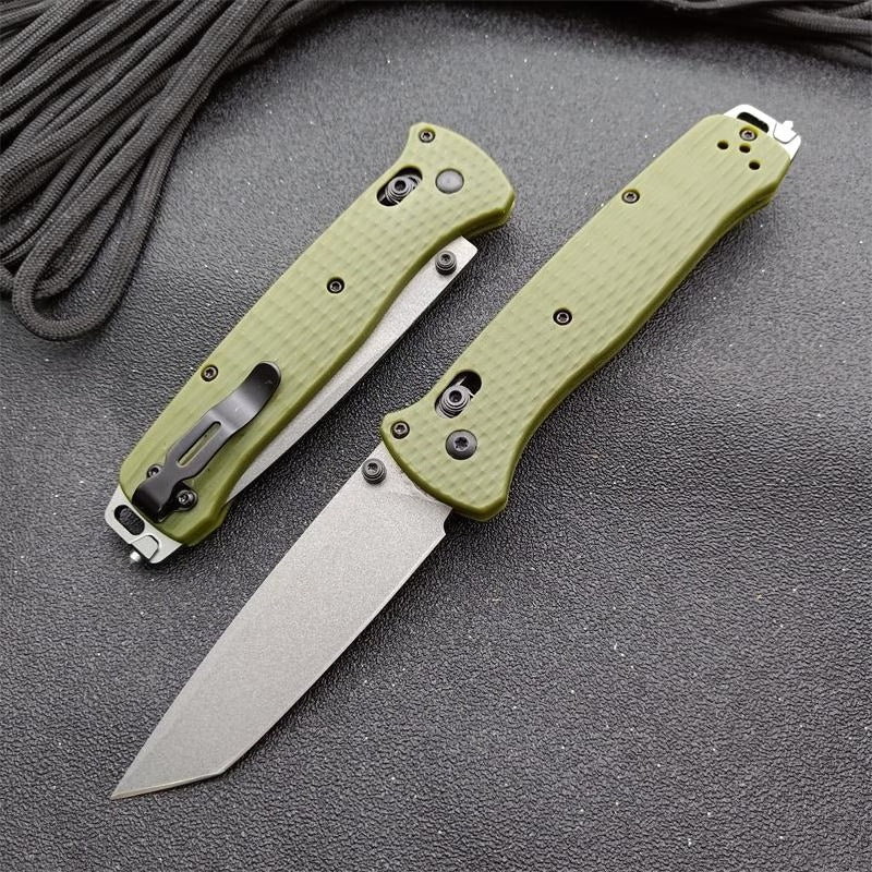 BM537GY Aluminum Alloy CPM-3v Surface Anti-scratch Coating Outdoor Folding Knife