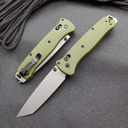 BM537GY Aluminum Alloy CPM-3v Surface Anti-scratch Coating Outdoor Folding Knife
