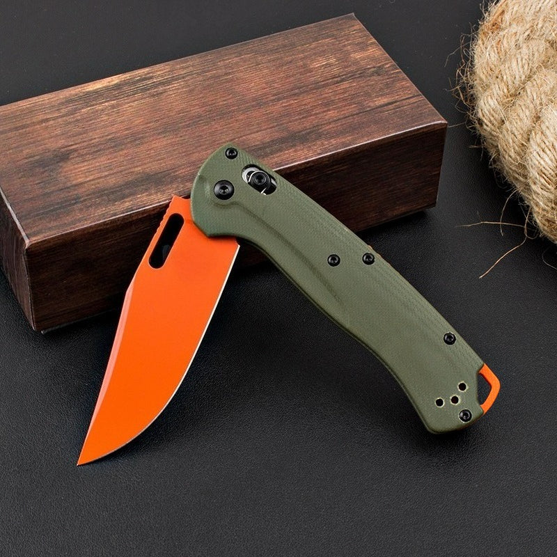 BM15535 Green G10 Handle Outdoor Folding Knife