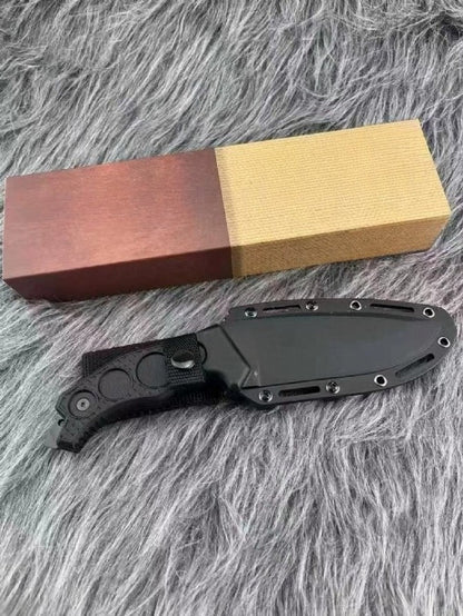 KA-5557 58-60HRC Outdoor Tool with Half Serrated Edge Knife