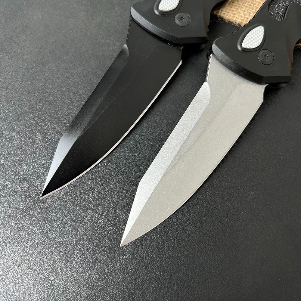 Damascus Steel-clad Aluminum Alloy Handle Outdoor Portable Knife