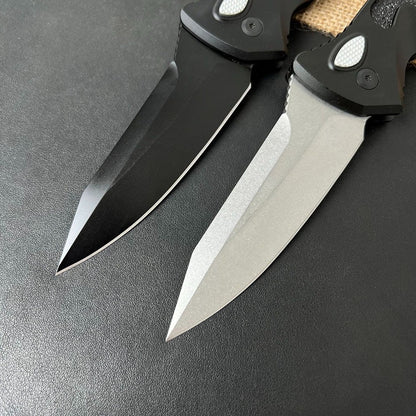 Damascus Steel-clad Aluminum Alloy Handle Outdoor Portable Knife